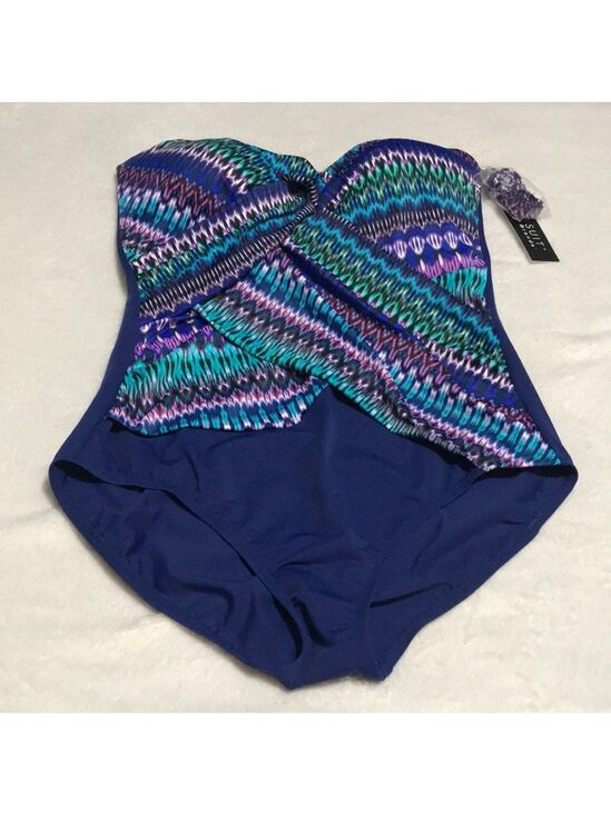 Dreamsuit Other - Dreamsuit by Miracle Brands Blue Multicolor One-Piece Swimsuit Sz 14